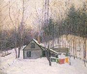 Lilla Cabot Perry A Snowy Monday oil painting artist